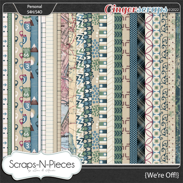 We're Off Papers by Scraps N Pieces