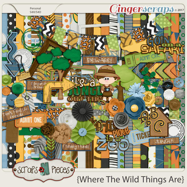 Where the Wild Things Are by Scraps N Pieces