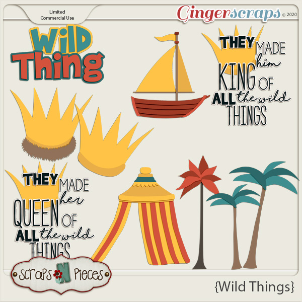 Wild Things CU Layered Templates - Scraps N Pieces