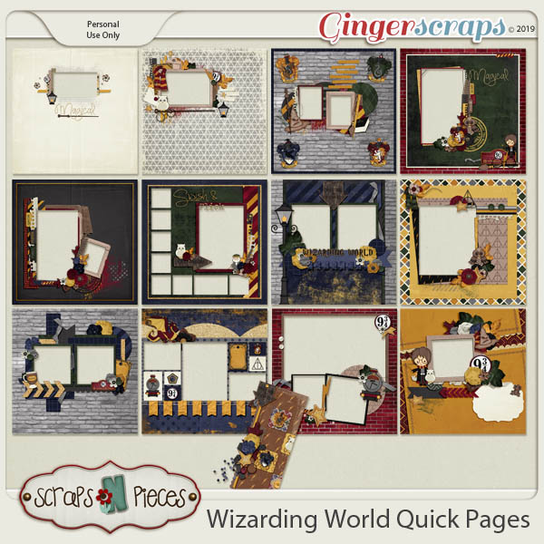 Wizarding World Quick Pages by Scraps N Pieces