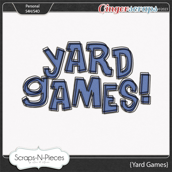 Yard Games Alpha by Scraps N Pieces 