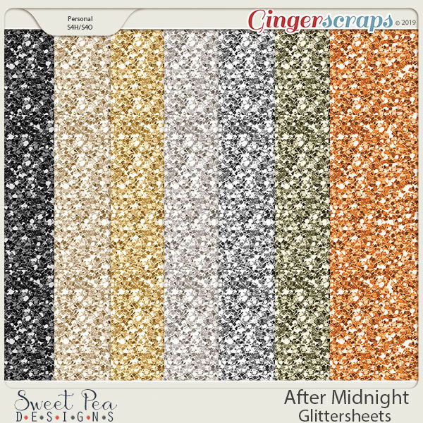 After Midnight Glitter Sheets