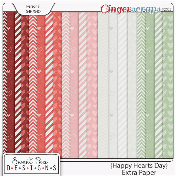 Happy Hearts Day Extra Paper