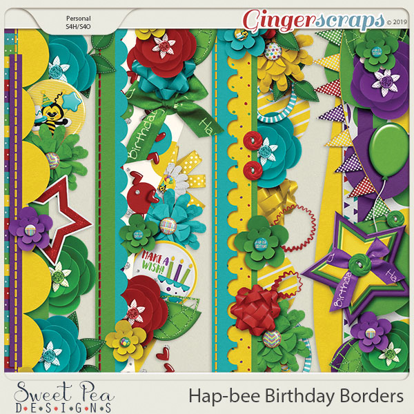 Hap-Bee Birthday Borders