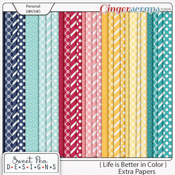 Life is Better In Color Extra Paper