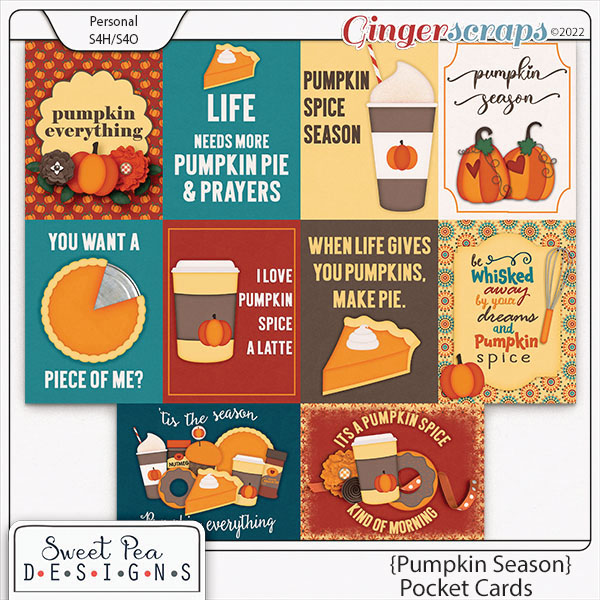 Pumpkin Season Pocket Cards