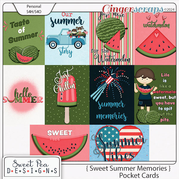 Sweet Summer Memories Pocket Cards