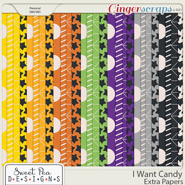 I Want Candy Extra Paper Pack