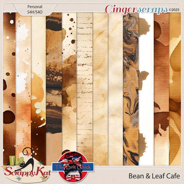 Bean & Leaf Cafe Stained Papers By The Brit Chick