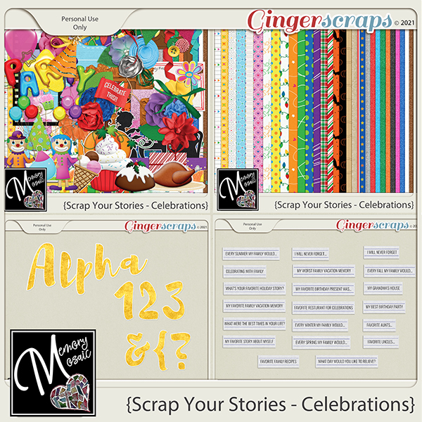 Scrap Your Stories - Celebrations by Memory Mosaic