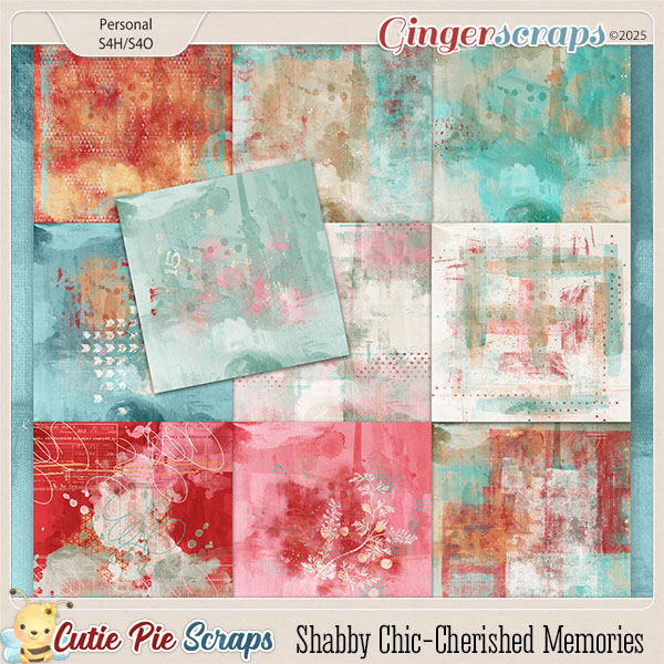 Shabby Chic-Cherished Memories Painted Papers