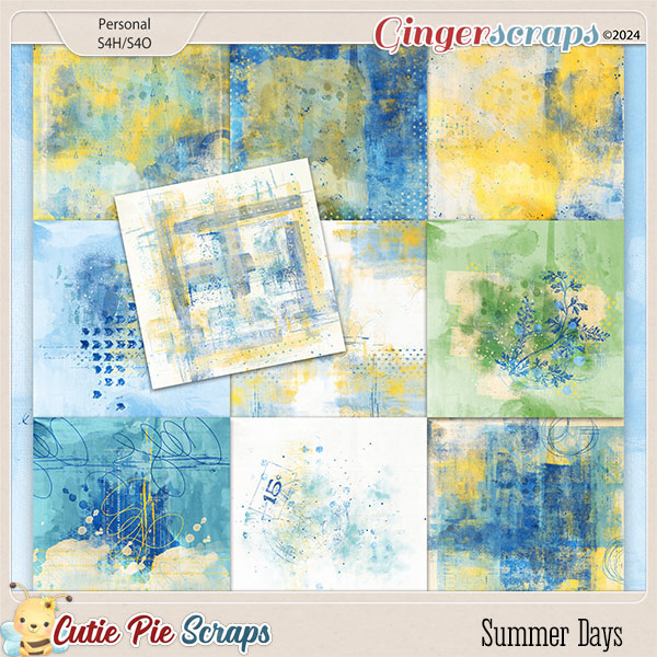Summer Days Painted Papers