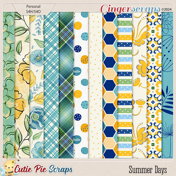 Summer Days Pattern Papers
