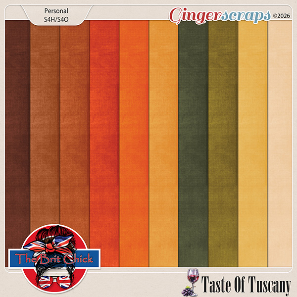 Taste Of Tuscany Solid Papers By The Brit Chick