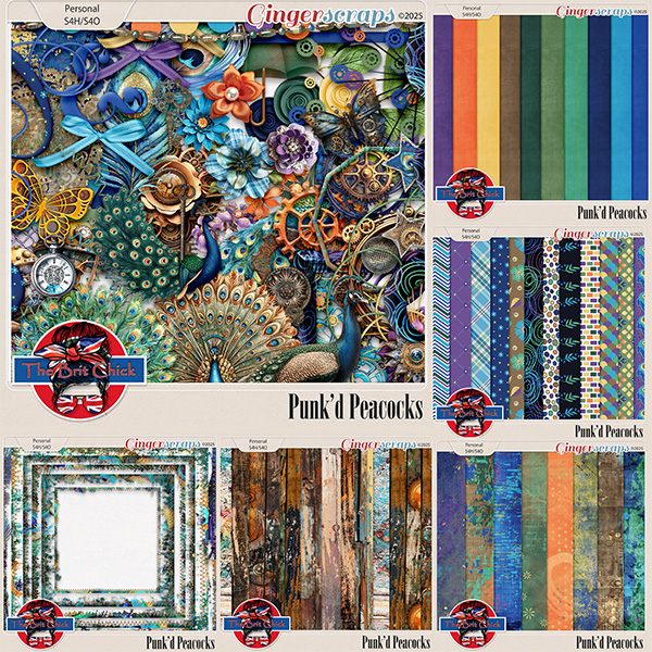 Punk'd Peacocks Bundle By The Brit Chick