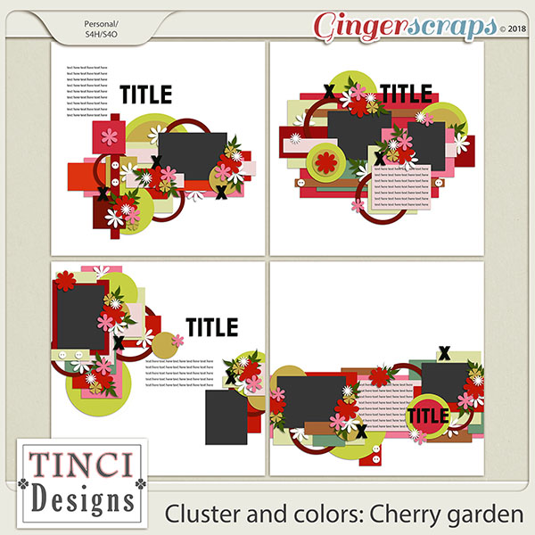 Cluster and colors: Cherry garden