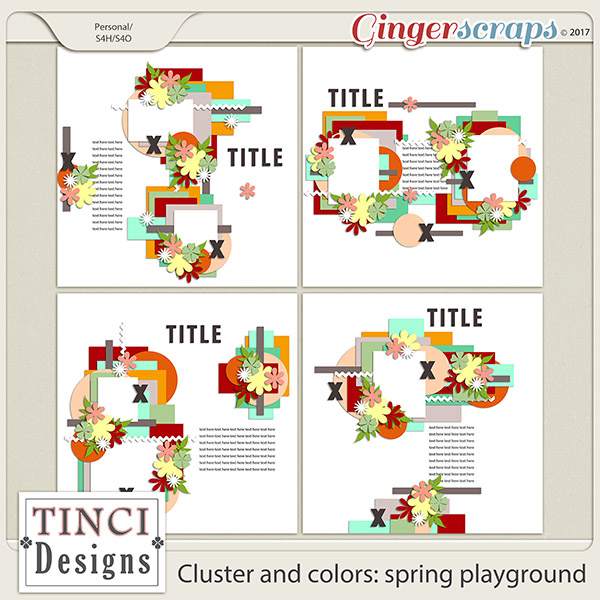 Cluster and colors: spring playground
