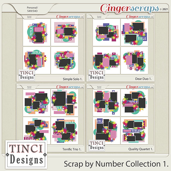 Scrap By Number Collection 1.