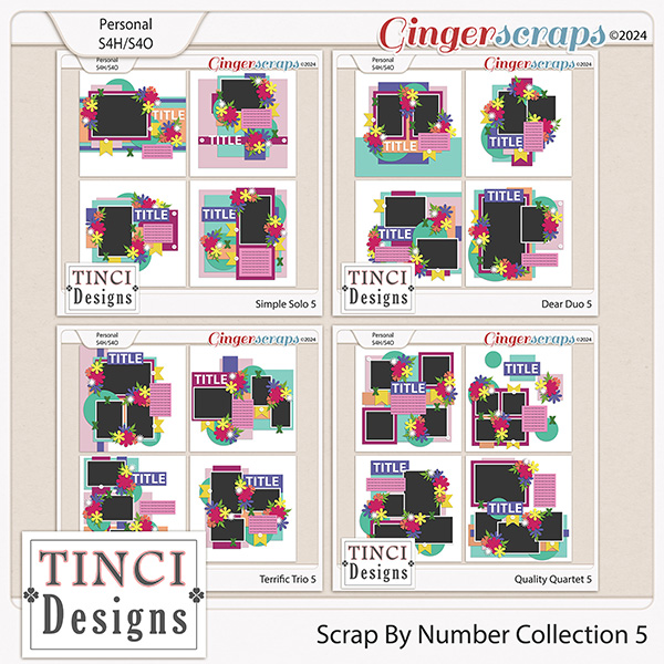 Scrap By Number Collection 5