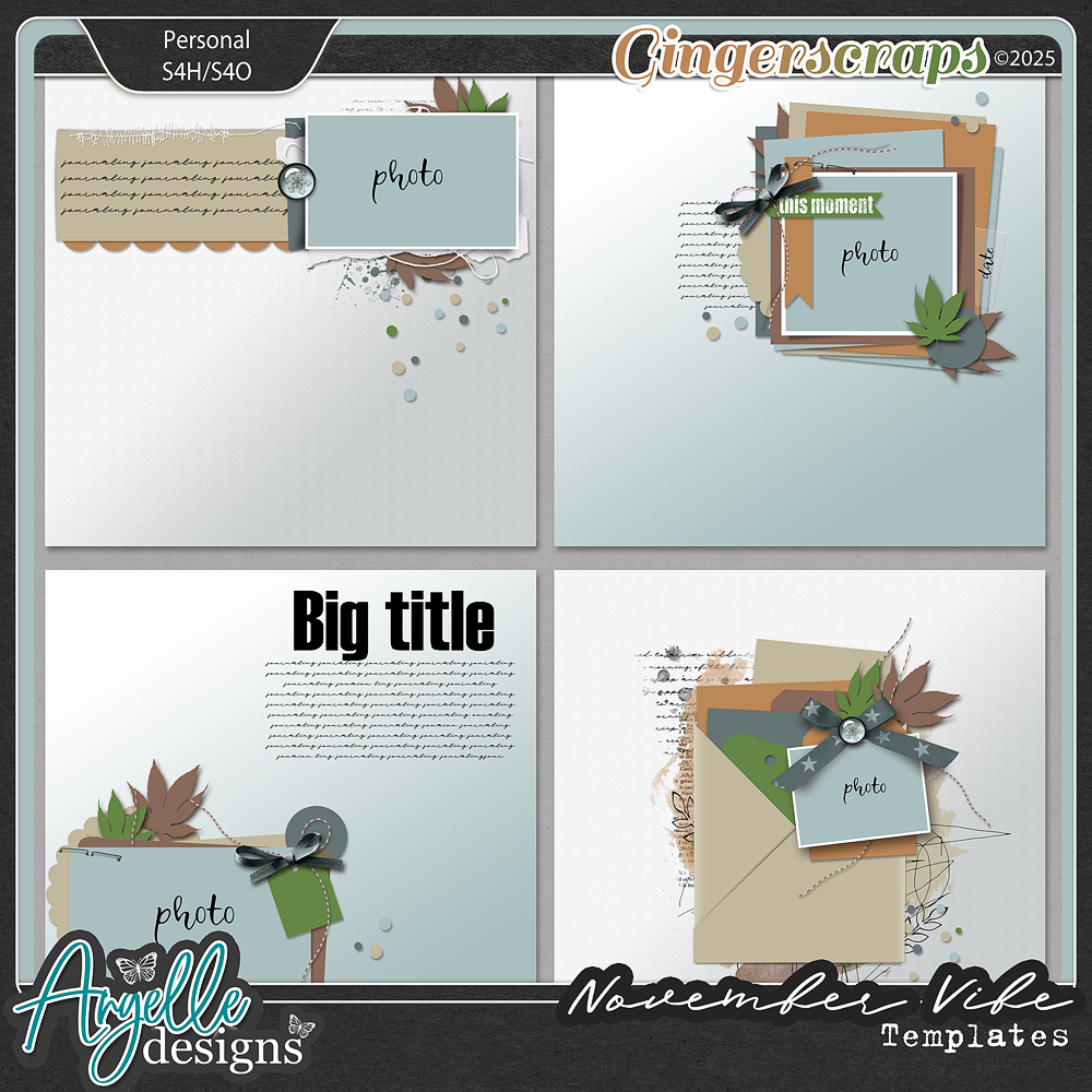 November Vibe Templates by Angelle Designs