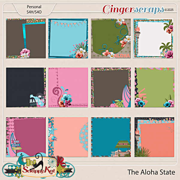 The Aloha State Stacked Papers by The Scrappy Kat
