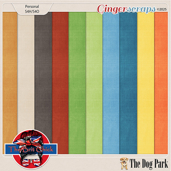 The Dog Park Solid Papers By The Brit Chick