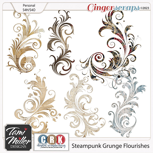 Steampunk Grunge Flourishes by Tami Miller and CRK Designs