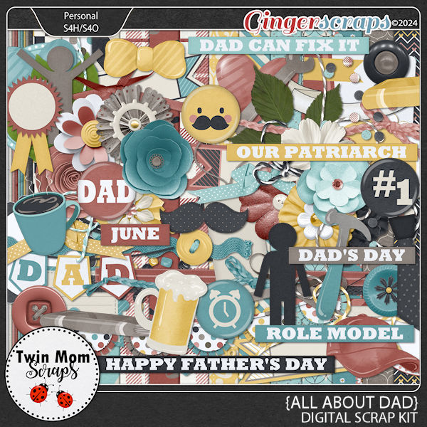 All About Dad - KIT by Twin Mom Scraps