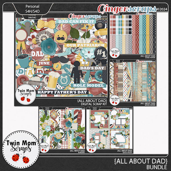 All About Dad - BUNDLE by Twin Mom Scraps