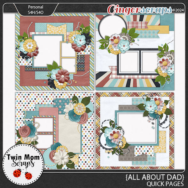 All About Dad - QUICK PAGES by Twin Mom Scraps