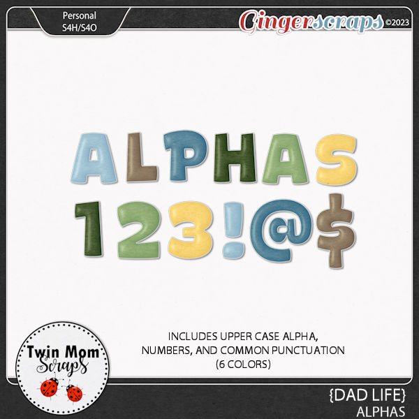 Dad Life - ALPHAS by Twin Mom Scraps