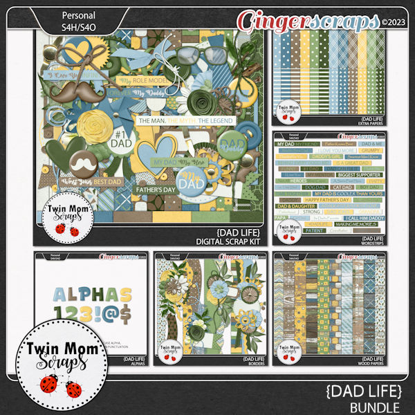 Dad Life - BUNDLE by Twin Mom Scraps