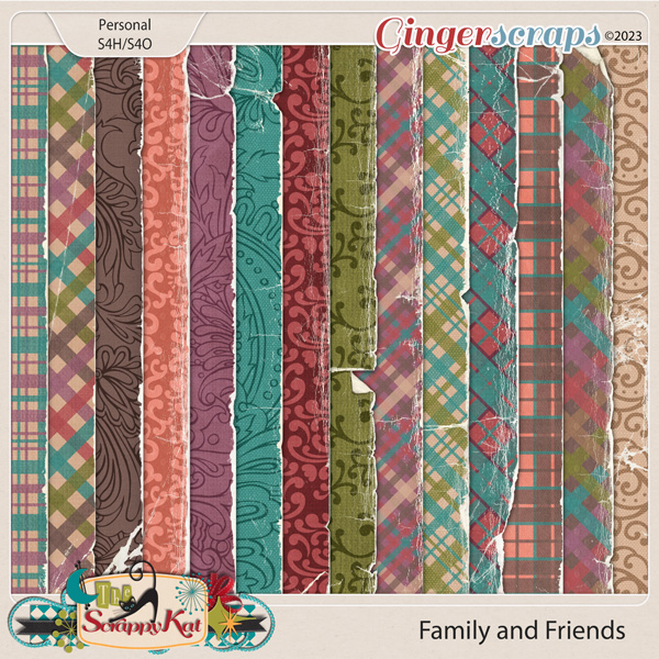 Family and Friends Torn Paper Pack 2 by The Scrappy Kat