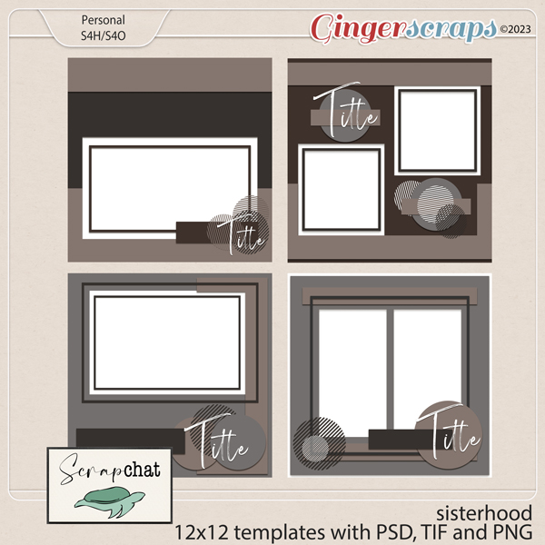Sisterhood Template Set by ScrapChat Designs