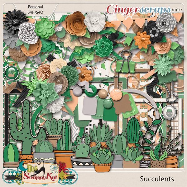 Succulents Kit by The Scrappy Kat