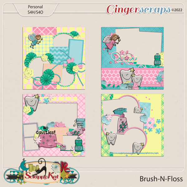 Brush-N-Floss Quick Pages by The Scrappy Kat