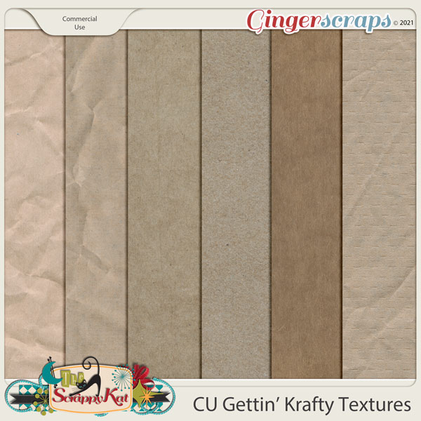 CU Gettin' Krafty Textures by The Scrappy Kat