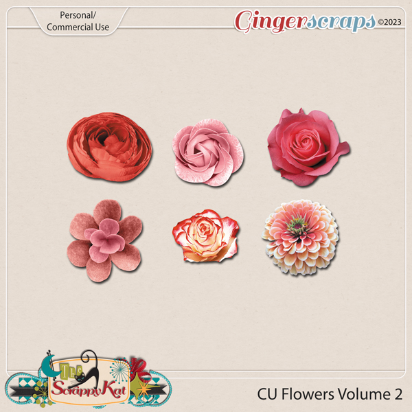 CU Flowers Volume 2 by The Scrappy Kat