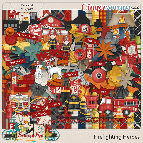 Firefighting Heroes by The Scrappy Kat