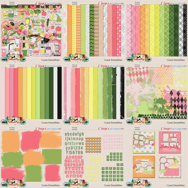 I Love Smoothies Bundle by The Scrappy Kat