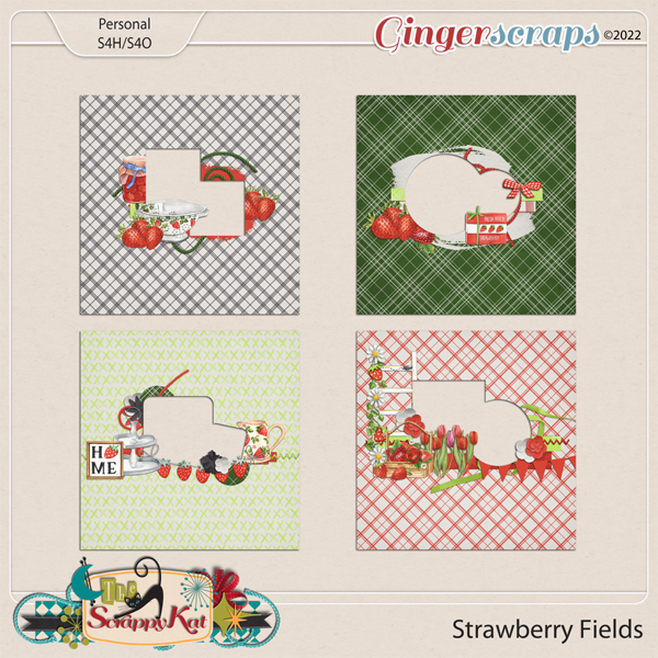 Strawberry Fields Quick Pages by The Scrappy Kat