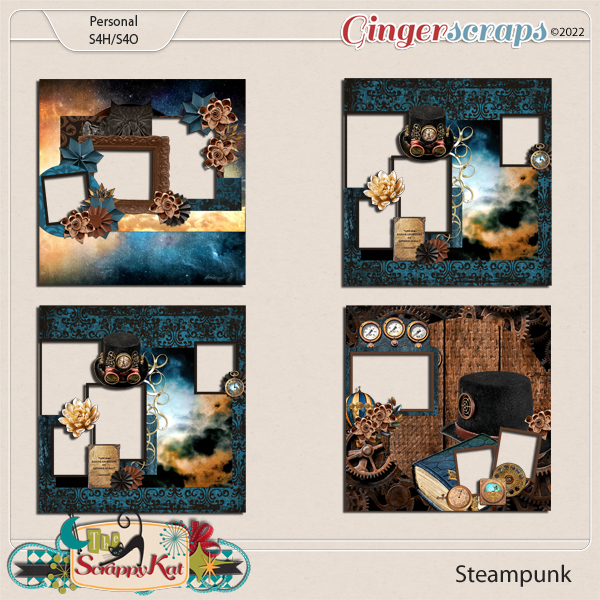 Steampunk Quick Pages by The Scrappy Kat