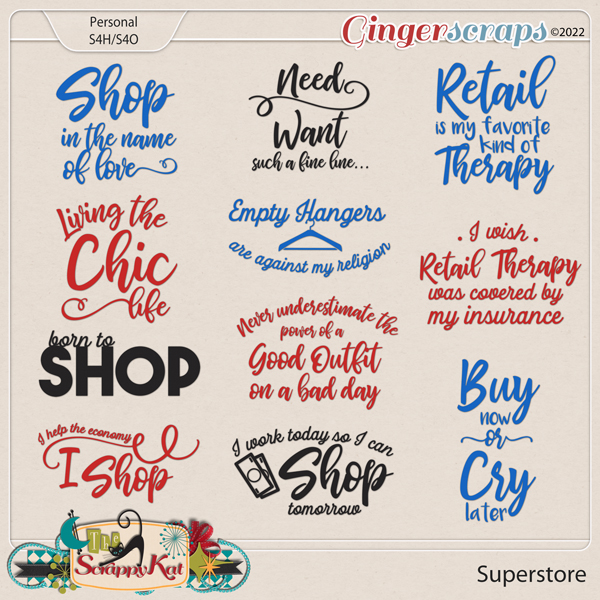 Superstore Word Art by The Scrappy Kat