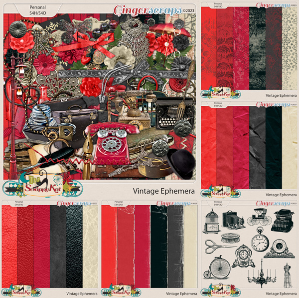 Vintage Ephemera Bundle by The Scrappy Kat
