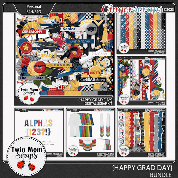 Happy Grad Day - BUNDLE by Twin Mom Scraps