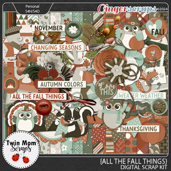 All the Fall Things - KIT by Twin Mom Scraps