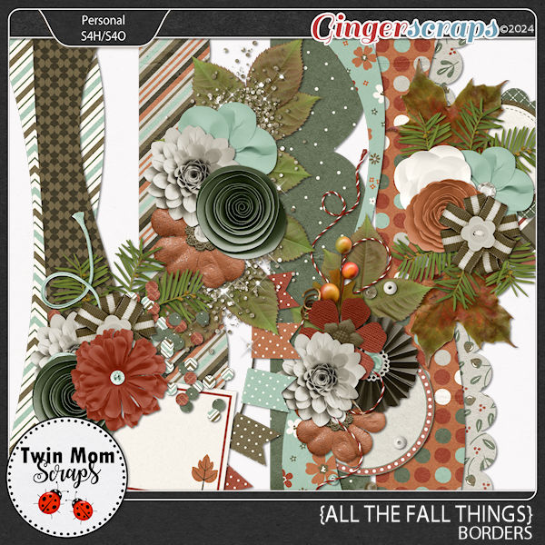 All the Fall Things - BORDERS by Twin Mom Scraps