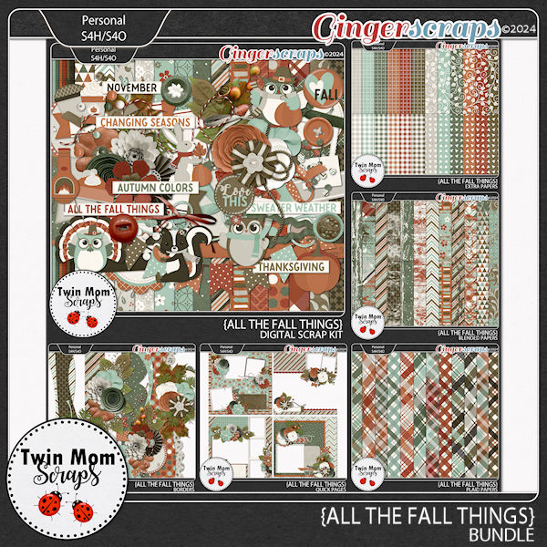 All the Fall Things - BUNDLE by Twin Mom Scraps