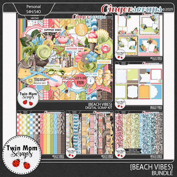 Beach Vibes - BUNDLE by Twin Mom Scraps