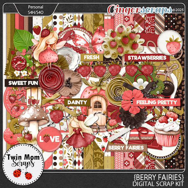 Berry Fairies - KIT by Twin Mom Scraps